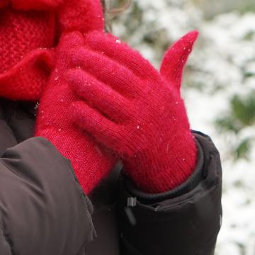 Gants mohair et soie fil double - Mohair du Pays de Corlay