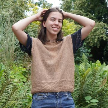 d&eacute;bardeur mohair et soie