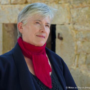 Tour de cou "Sophie" tricot&eacute; en mohair et soie
