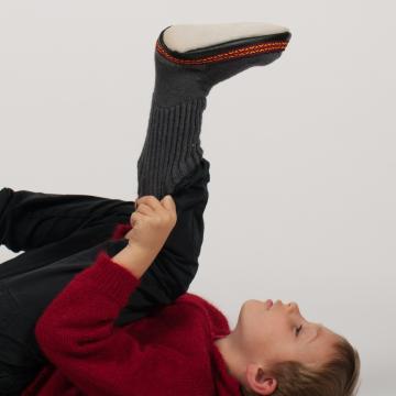 Chaussons en mohair et laine