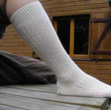 Les chaussettes chaudes en mohair de chevreau Mohair du Pays de Corlay