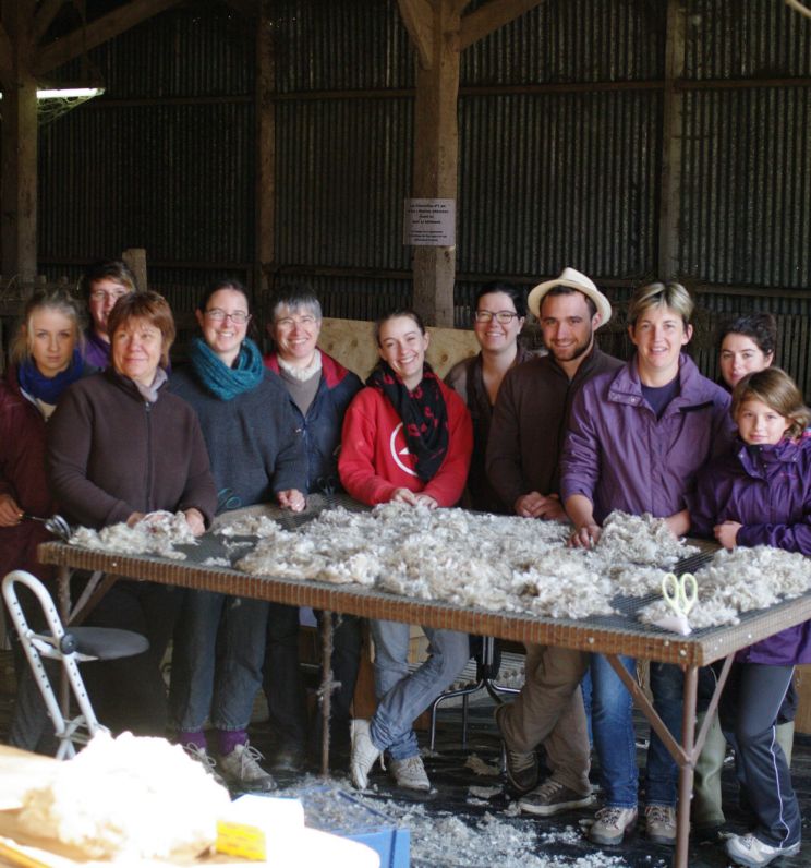 Photos: Le tri du mohair