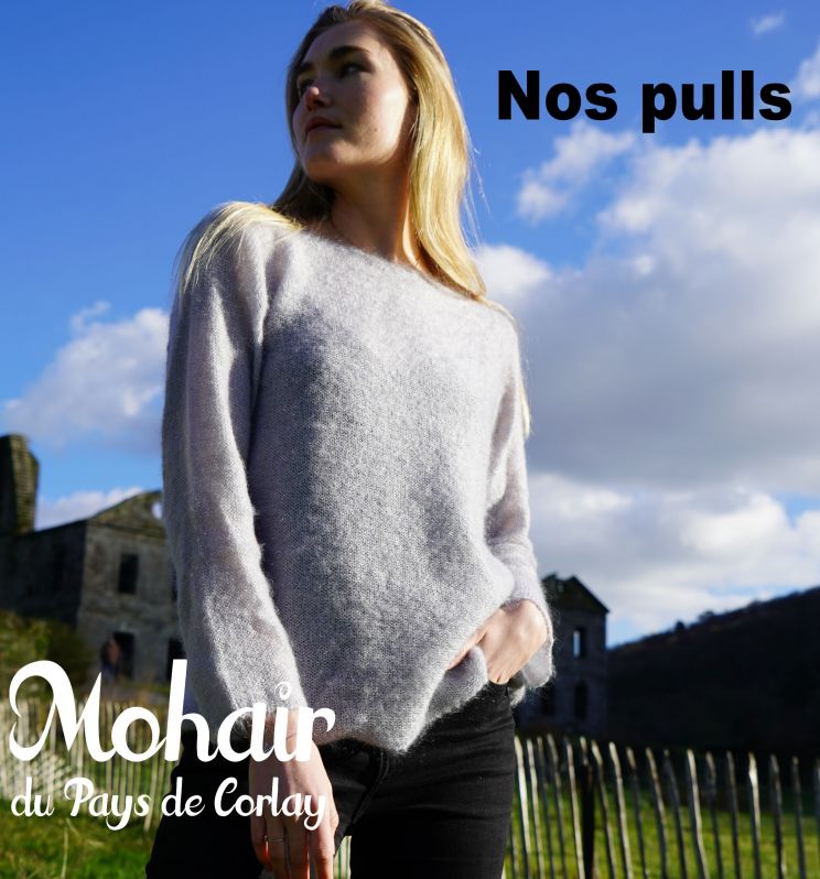 Les pulls et les gilets en mohair 