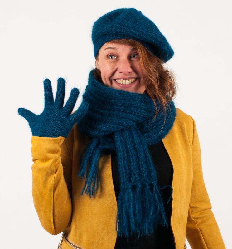 Gants mohair et soie fil double - Mohair du Pays de Corlay