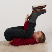 Chaussetons enfants en mohair et laine