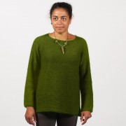 Pull tunique femme mohair et soie