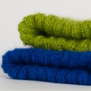 Col Cypr&egrave;s mohair tricot&eacute; main