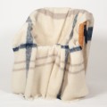 Grand plaid mohair Couleur &eacute;cossais marin