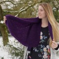 Ch&acirc;le " Moussy" mohair fait main