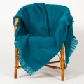 Petit plaid pur mohair Couleur Lagon
