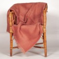 Petit plaid pur mohair Couleur Terracotta