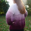 Gilet "Marie-Lise" mohair et soie Couleur Roses