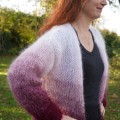 Gilet "Marie-Lise" mohair et soie