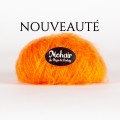 Pelote laine mohair et soie DIVA Couleur Mandarine 25P
