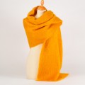 &Eacute;tole tiss&eacute;e mohair et soie Couleur Safran