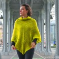 Poncho "Aubade" mohair et soie