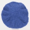 B&eacute;ret en jersey pur mohair Couleur Bleu denim