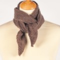 Tour de cou Sophie mohair et soie Couleur Marron glac&eacute;