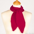 Tour de cou Sophie mohair et soie Couleur Framboise
