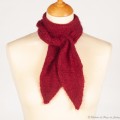 Tour de cou Sophie mohair et soie Couleur Rubis