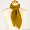 Tour de cou Sophie mohair et soie Couleur Vert olive