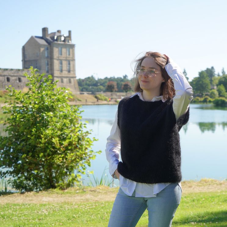 d&eacute;bardeur femme mohair et soie